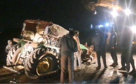 BIG BREAKING भिगवण जवळ भीषण अपघात ट्रॅक्टरचे दोन तुकडे एकाचा जागीच मृत्यू