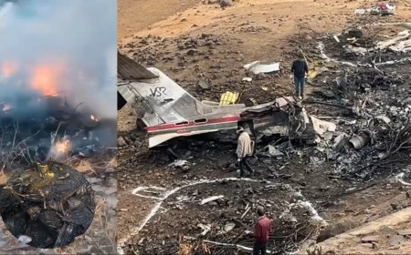 अपघाताचा अंगावर काटा आणणारा नवा Video, मोठा स्फोट अन् एकच धावपळ ! दादांचं विमान कोसळलं तेव्हा काय झालं ?