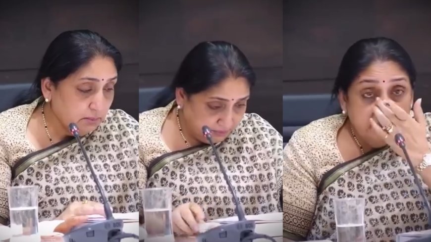 दादांची आठवण आली अन्  हुंदका आवरेना, आभाळा एवढं दुःख मागे टाकून सुनेत्रा पवार पुन्हा उभ्या