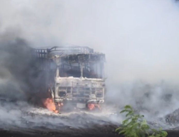 बिग ब्रेकिंग | भीमा पाटस कारखान्याच्या बगॅसला आग,मोठ नुकसान...