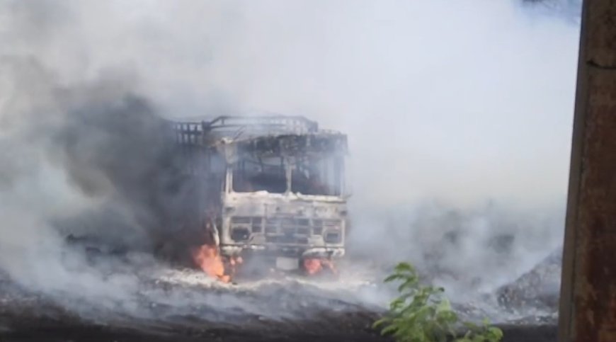 बिग ब्रेकिंग | भीमा पाटस कारखान्याच्या बगॅसला आग,मोठ नुकसान...