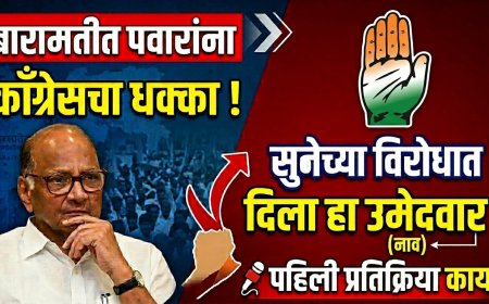 बारामतीत पवारांना काँग्रेसचा धक्का ! सुनेच्या विरोधात दिला हा उमेदवार ; पहिली प्रतिक्रिया काय ? 