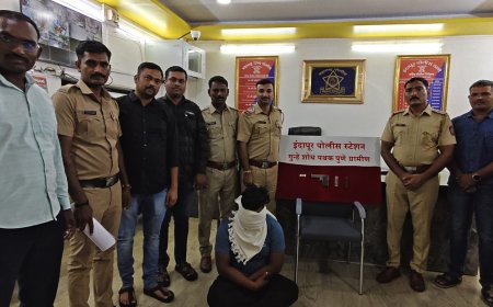 इंदापूर पोलिसांकडून बिहारी बाबुला बेड्या ; गावठी पिस्टल सह दोन जिवंत काडतुसे जप्त