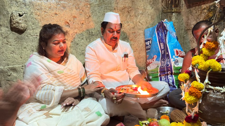 एल निनो चा प्रभाव, शेतकऱ्याचे डोळे पावसाकडे ! माजी मंत्री हर्षवर्धन पाटलांचं पावसासाठी नंदिकेश्वरचरणी साकडं 