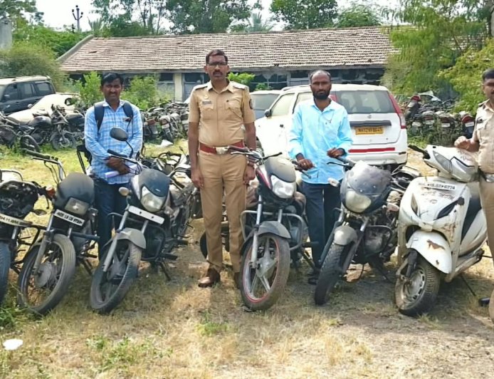 शिक्रापूर पोलिसांकडून दोन महिन्यांत तब्बल ६७ वाहने मूळ मालकांच्या ताब्यात